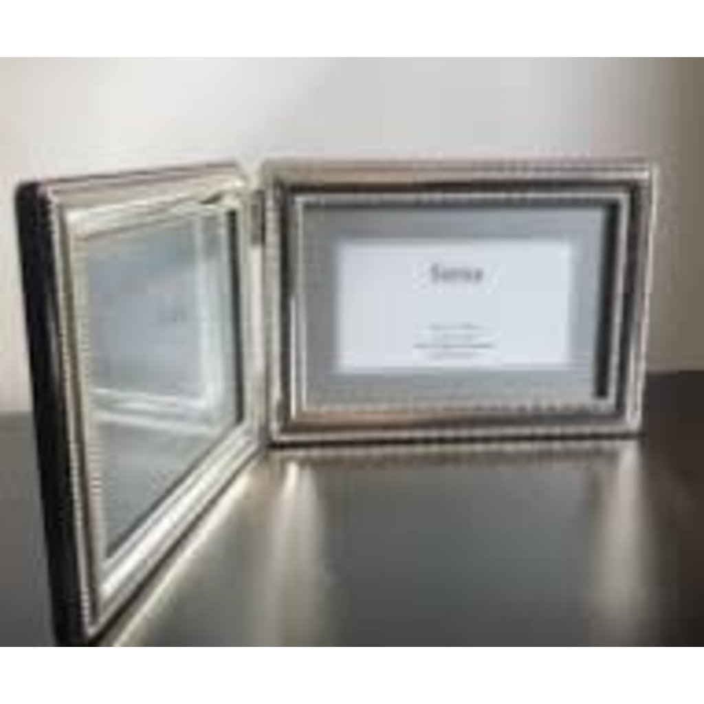Lamme Dbl Border Bead 4x6 Double Horizontal Frame (Includes Shipping to MA)