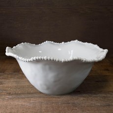 Lamme Alegria White Bowl Med, 10.75" (Includes Shipping to MA)
