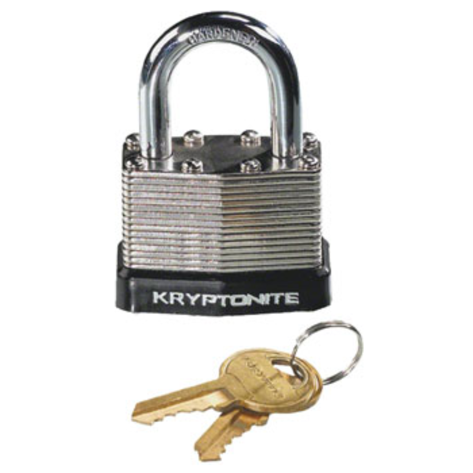 KRYPTONITE LAMINATED STEEL PADLOCK WITH KEY