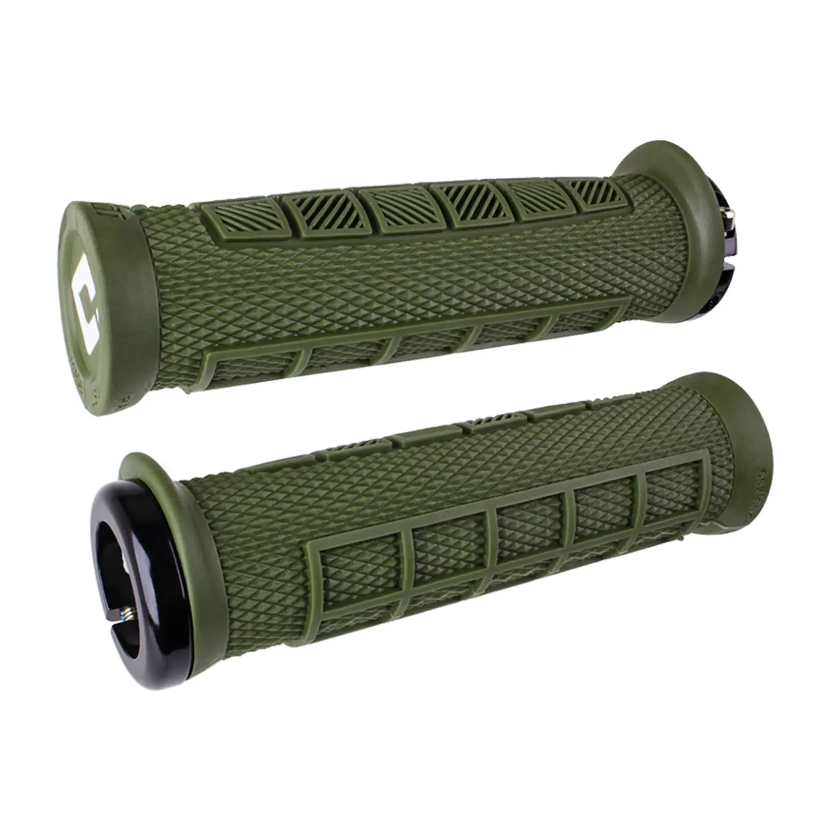 ODI ODI Elite Pro V2.1 Grips - Green/Black, Lock-On