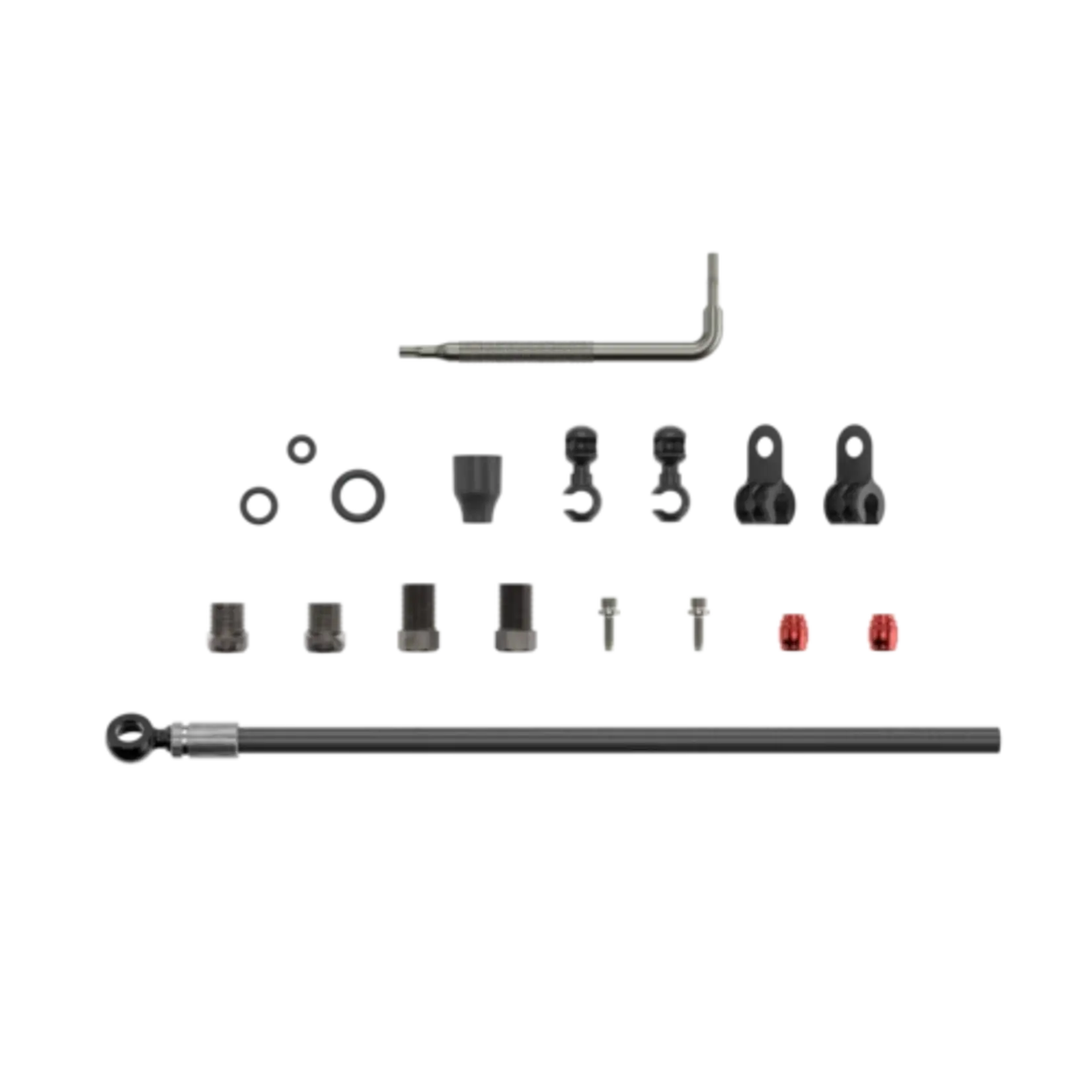 SRAM SRAM Disc Brake Hose Kit - Black Banjo, 2000mm