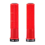 DMR DMR DeathGrip 2 Flangeless Grips - Thick, Lock-On, Red