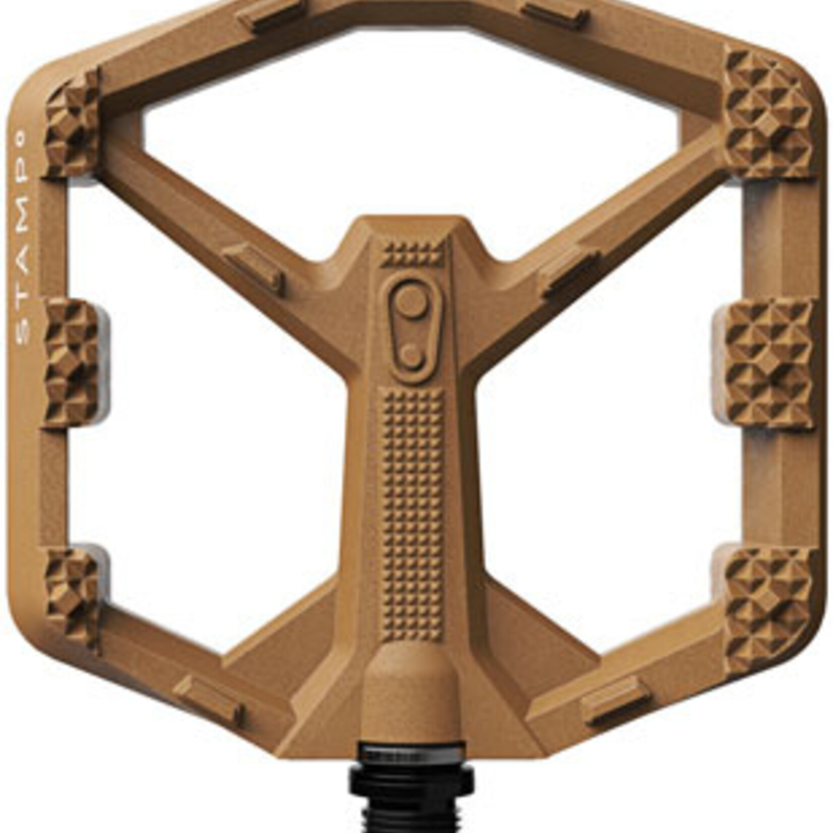 CRANKBROTHERS Crankbrothers Stamp 0 Pedals - Platform, Composite, 9/16", Brown, Large