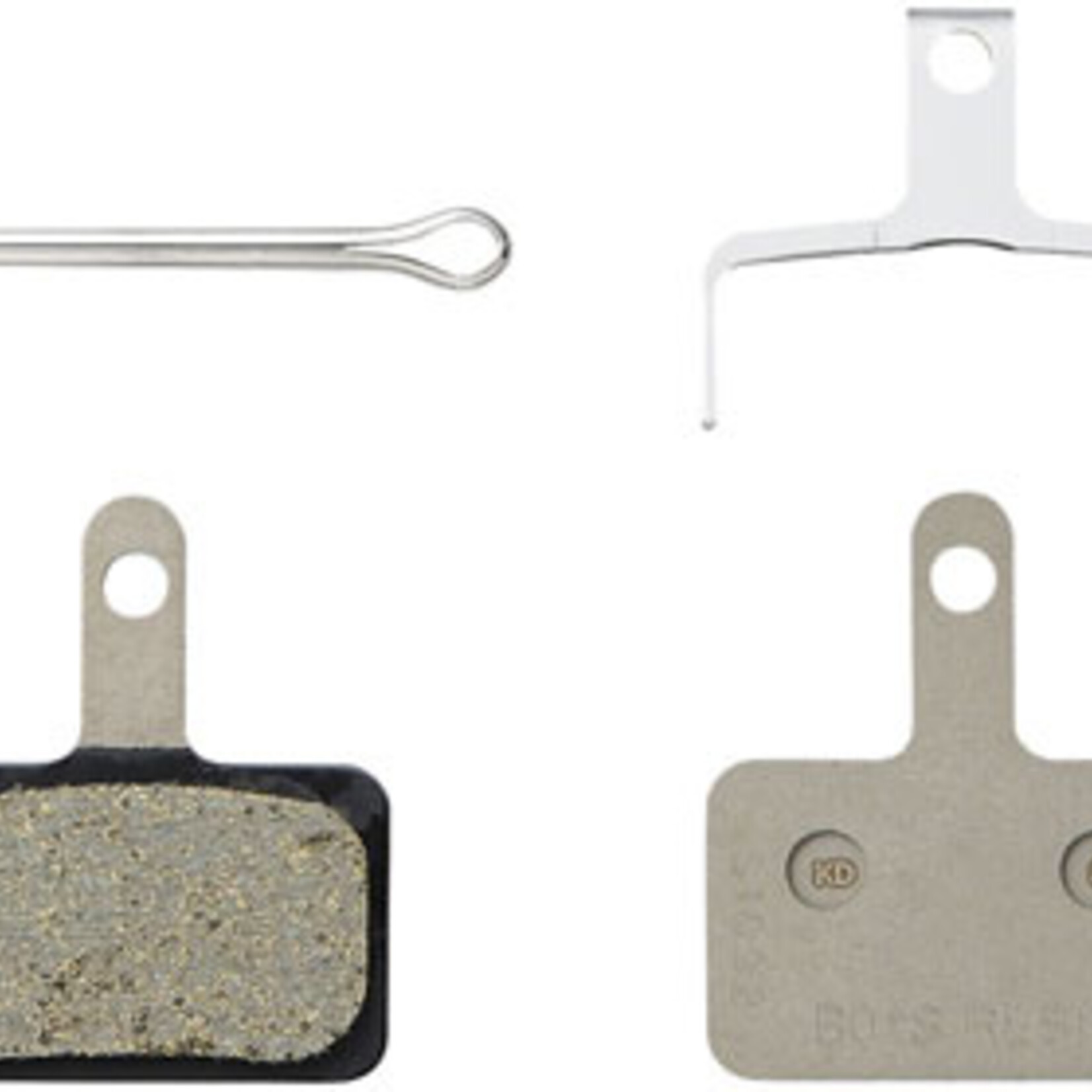 SHIMANO Shimano L05A-RF Disc Brake Pad and Spring - Resin Compound, Finned Alloy Back Plate, One Pair