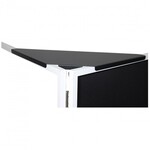 Pro X 2 Pair of Black Alumimum Corner Shelf For DJ facade