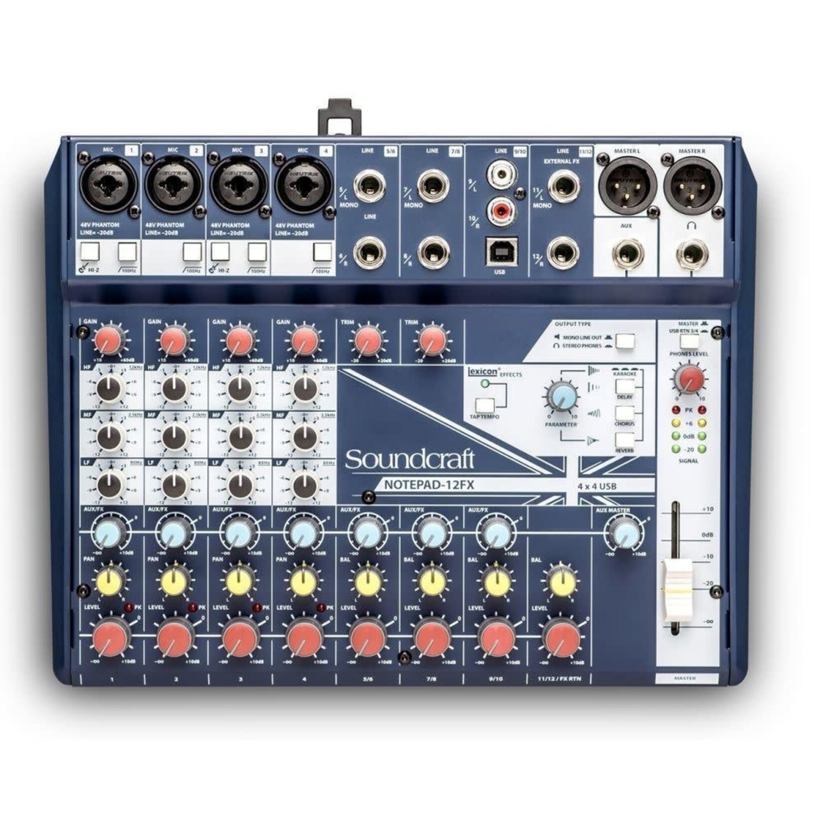Soundcraft Soundcraft NOTEPAD-12FX Mixer with Effects and USB 12 Channel