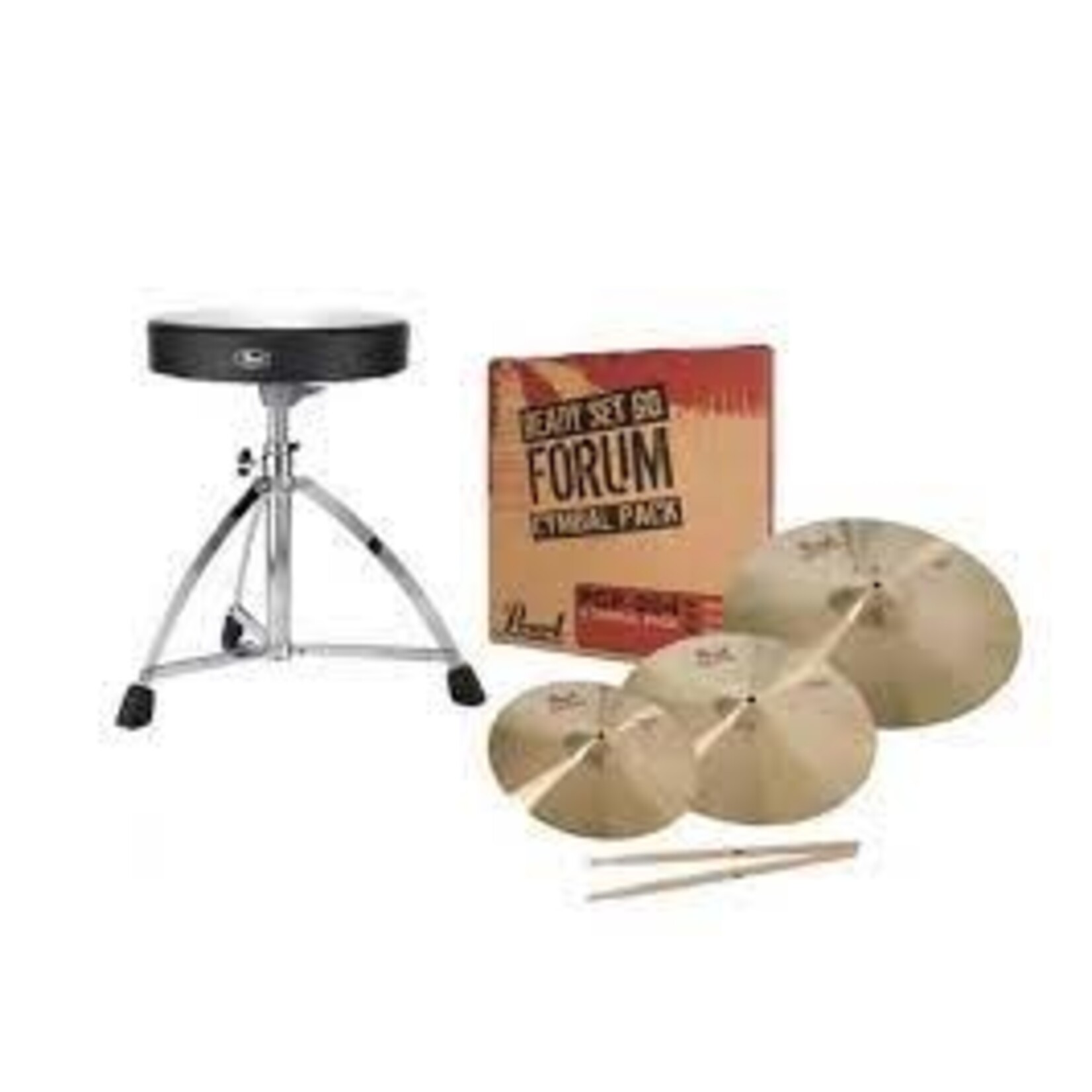Pearl Pearl RSG-1 Ready Set Go Pack w/Cymbals Sticks & Throne