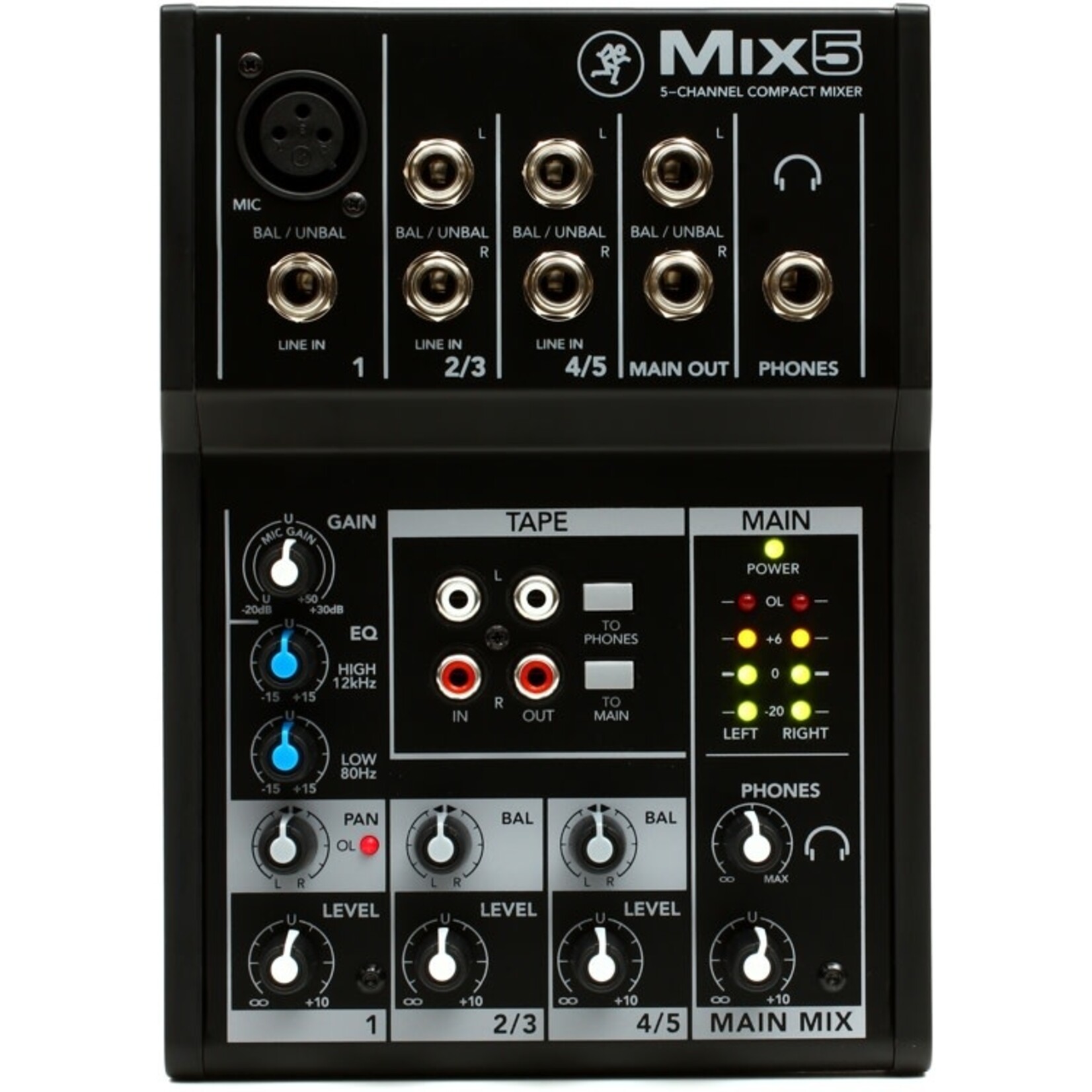 Mackie Mackie MIX5 5-Channel Mixer 120V Us
