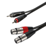 Roxtone Roxtone Samurai Dual RCA Male To Dual XLRF Cable 1M (3.28 Ft)