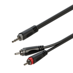Roxtone Roxtone RAYC150L2 Samurai 3.5Mm Stereo Male To Dual Rca Male Cable 2M