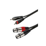 Roxtone Roxtone Samurai Dual RCA Male To Dual XLRF Cable 3M (9.84 Ft)