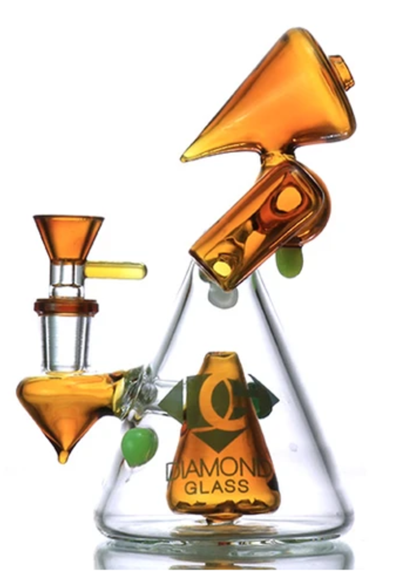Diamond Glass DG 6" Cone Bub perc mouth DGR1067