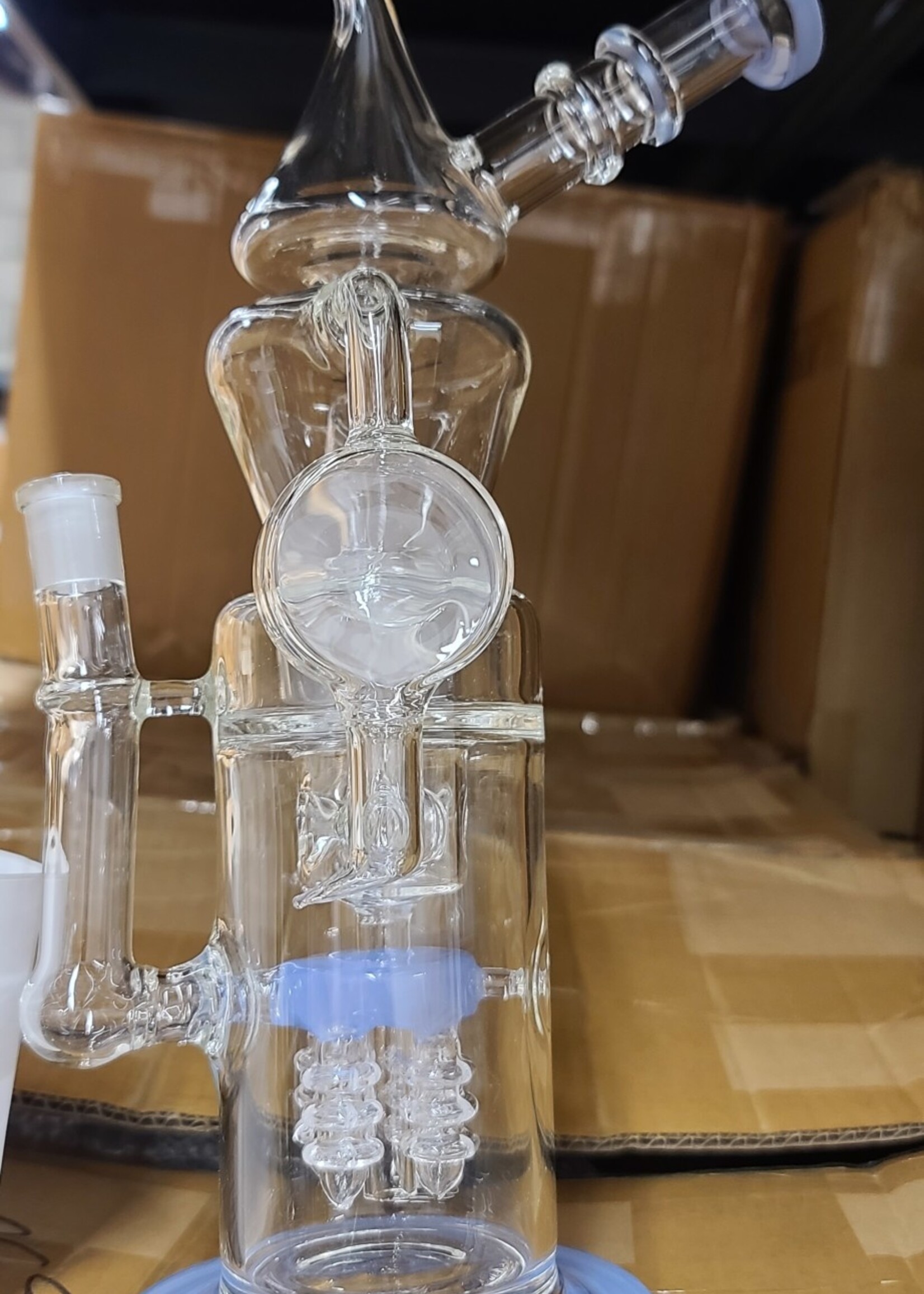 Generic 12" Water Pipe Recycler Dab Rig XJX-011