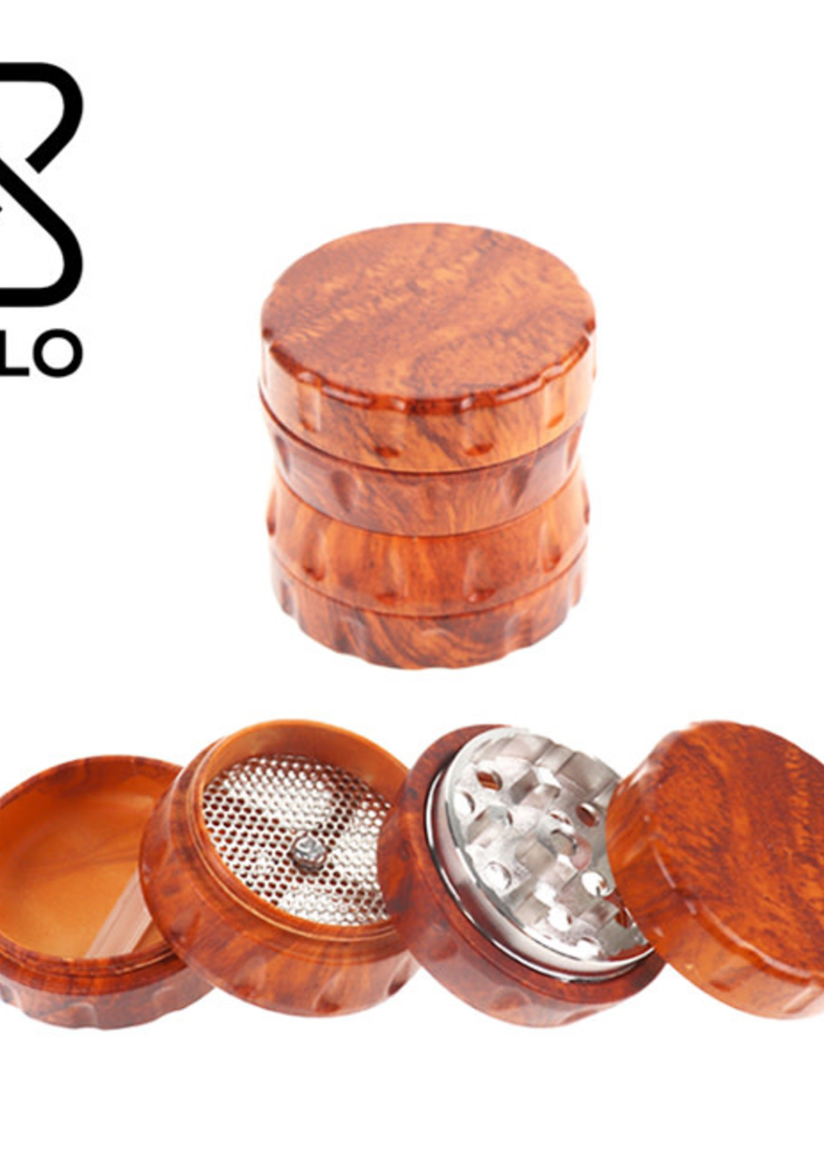 Blo BLO Wooden Grinder 63MM 4 Pc