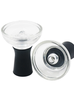 Zebra Glass Silicone Hookah Funnel Bowl