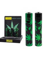 Clipper Clipper Lighters Green Leaves 12ct