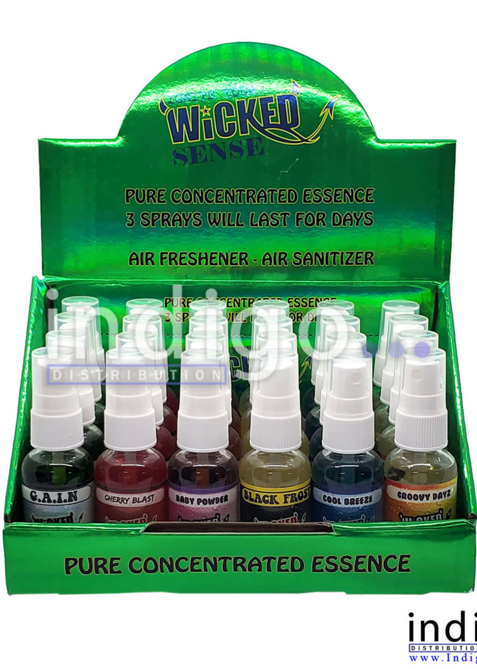 Wicked Wicked Spray Air Freshner 24ct $2 ea