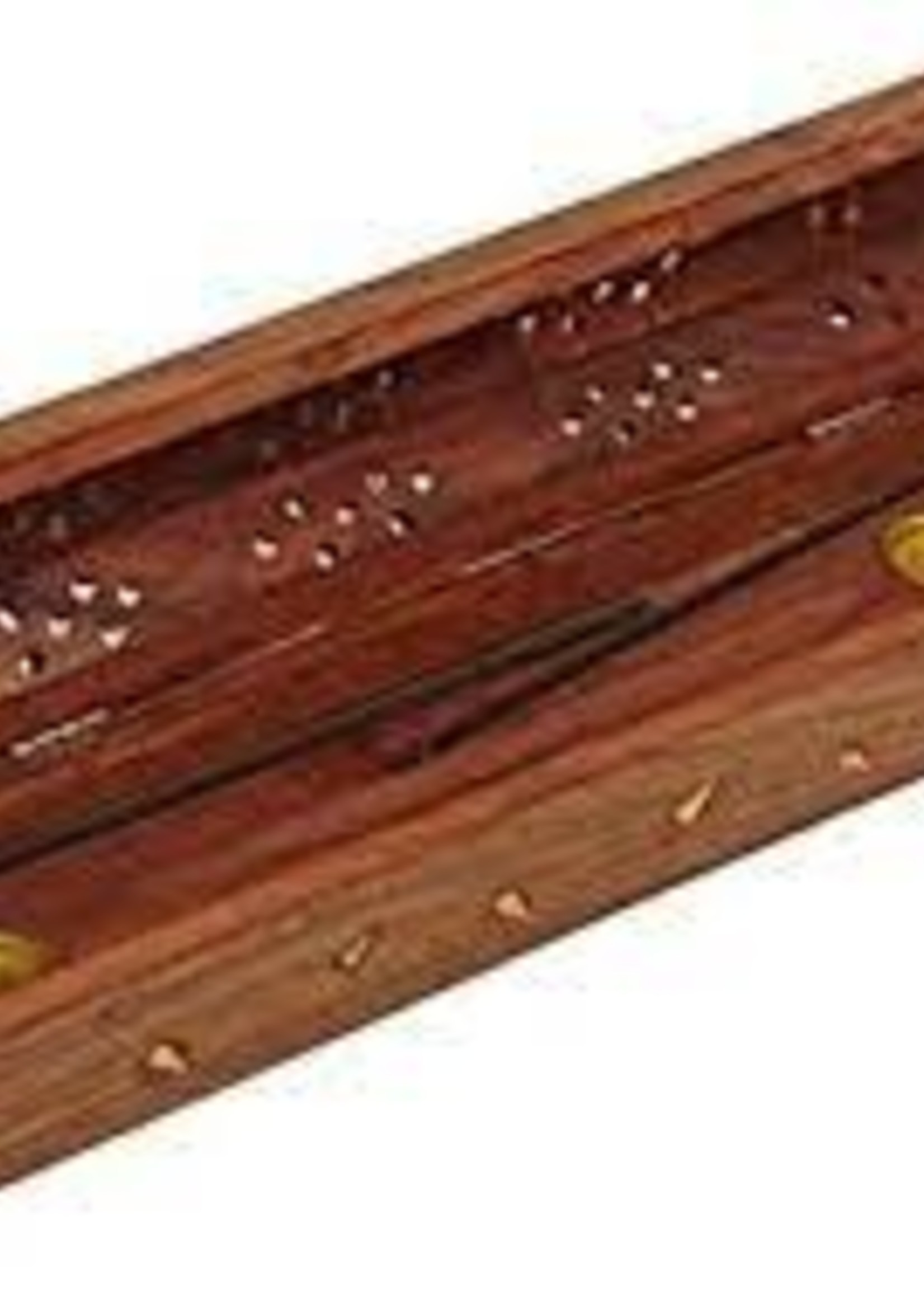 Satya Wood Coffin Lying Incense Box- 2 ct
