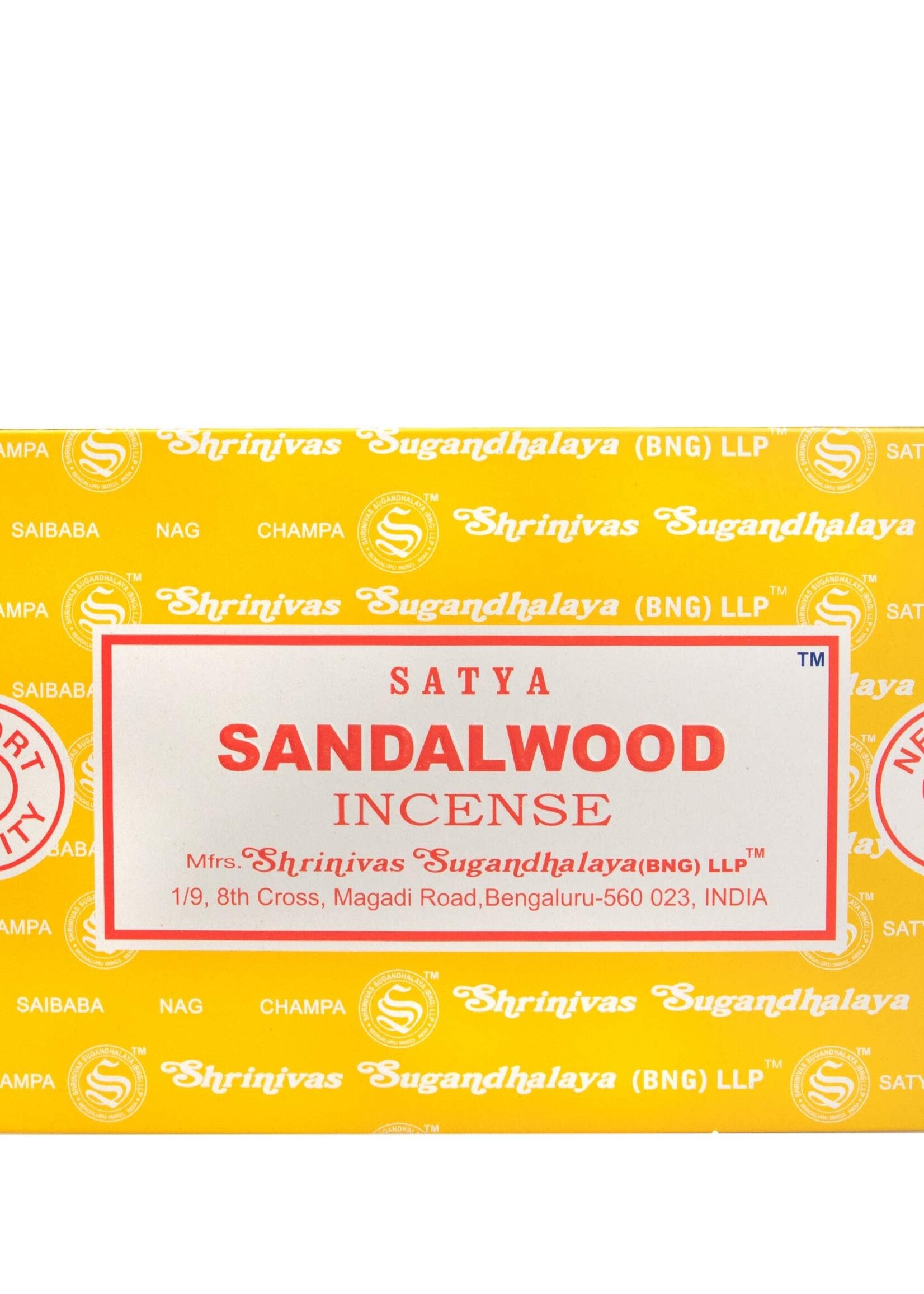 Satya Satya 15G Incense 12ct Sandalwood