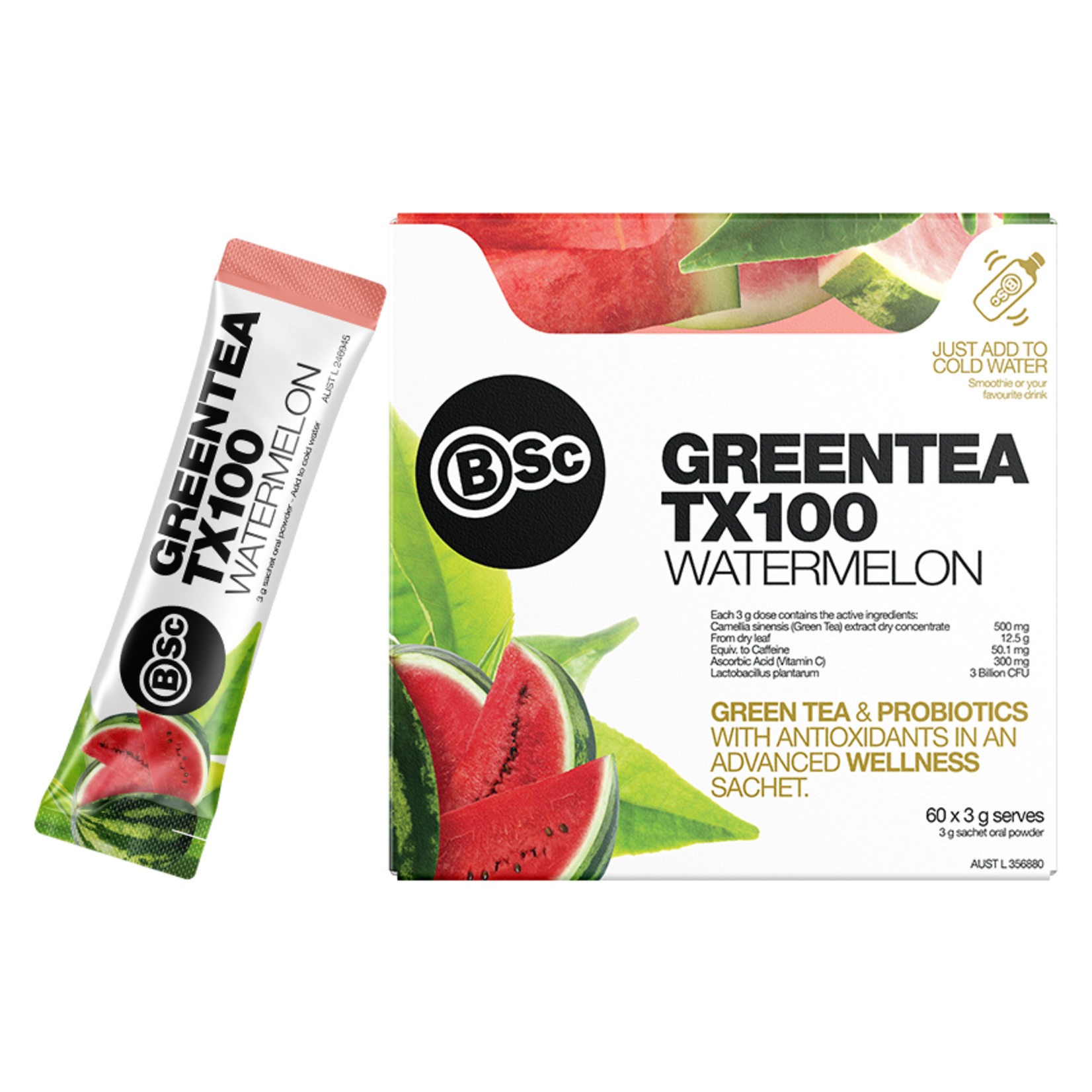 Body Science BSC Green tea TX100 Single Serve Sachets