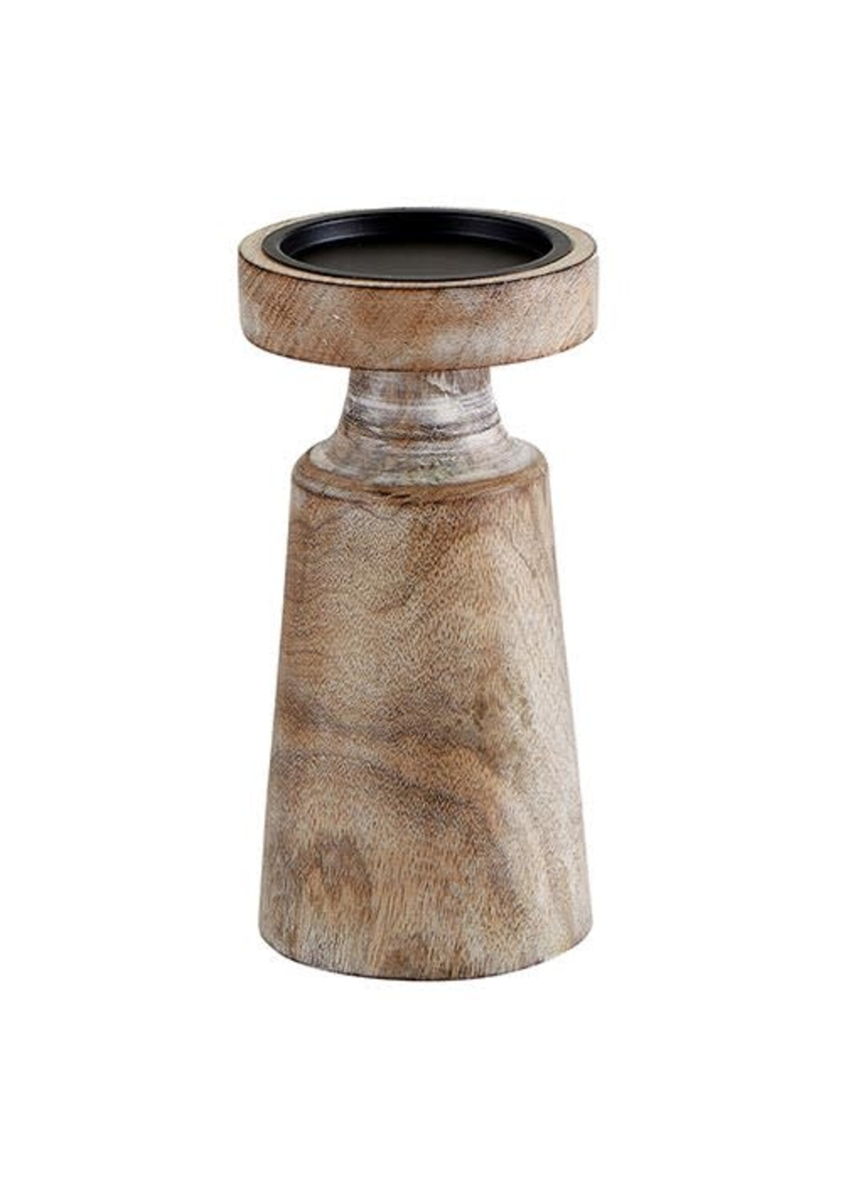 Mango Wooden Candle Holder Medium