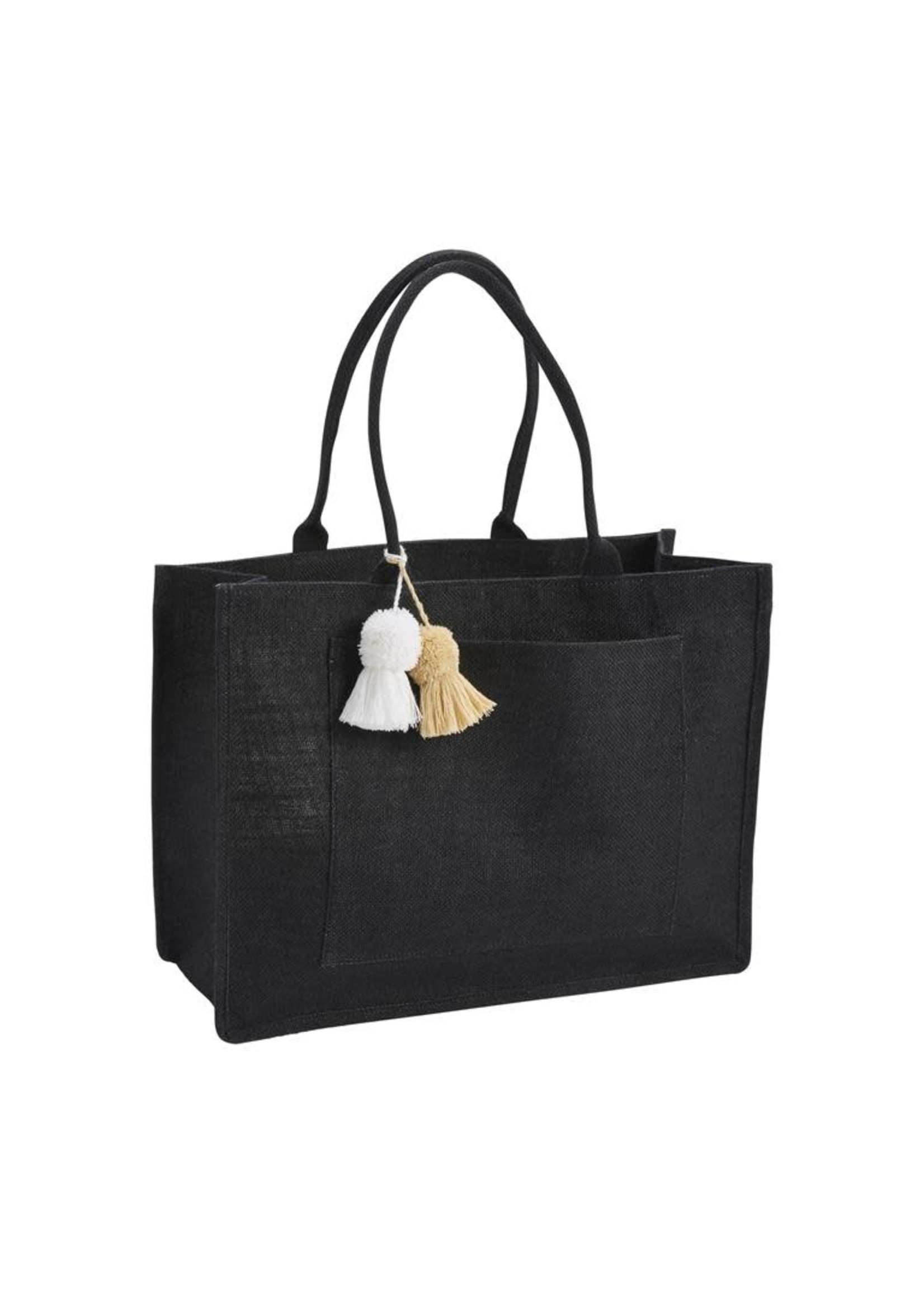 Black Jute Tote