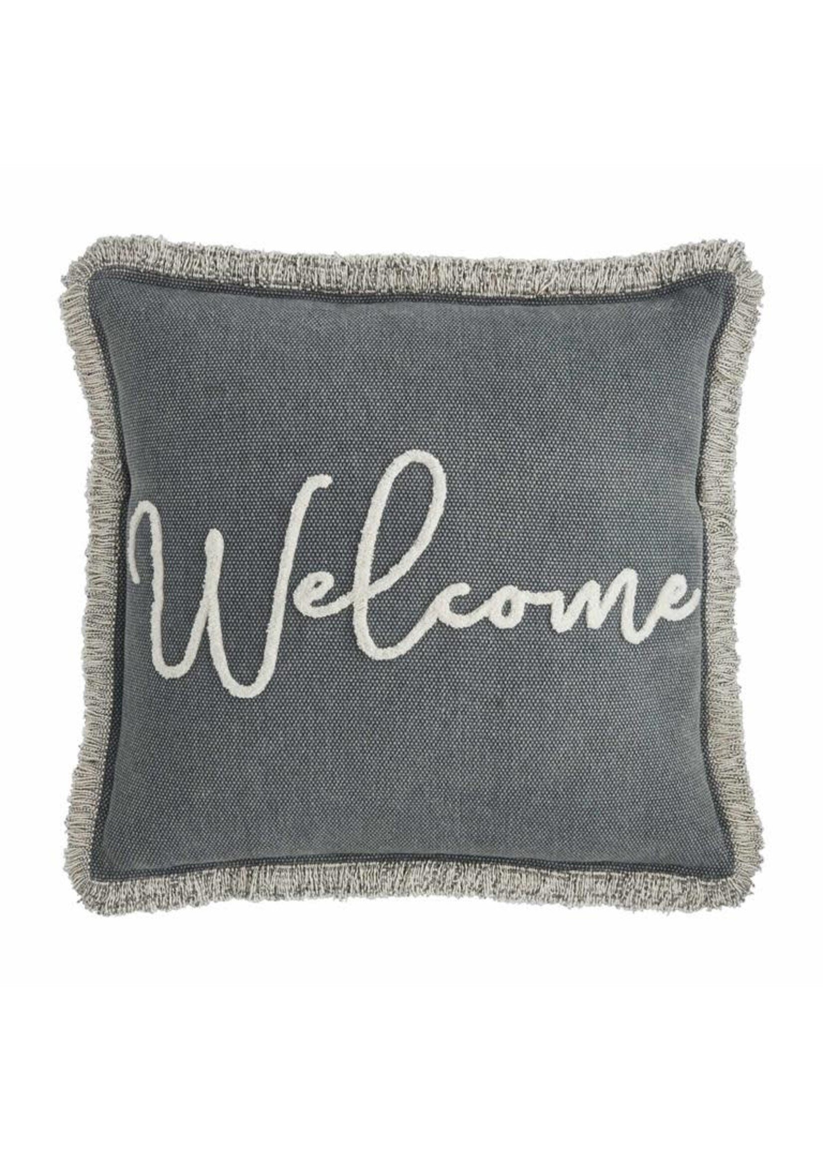 Blue Welcome Pillow