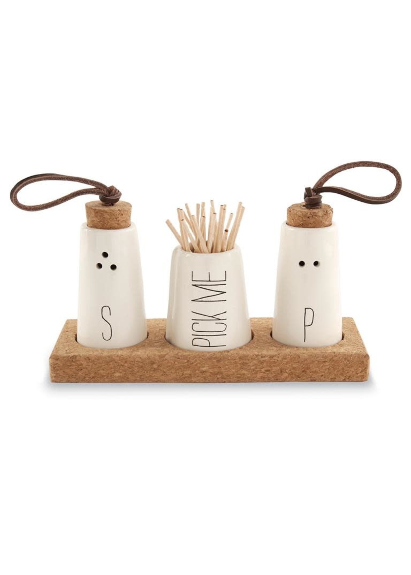 Salt, Pepper & Toothpick Holder Set