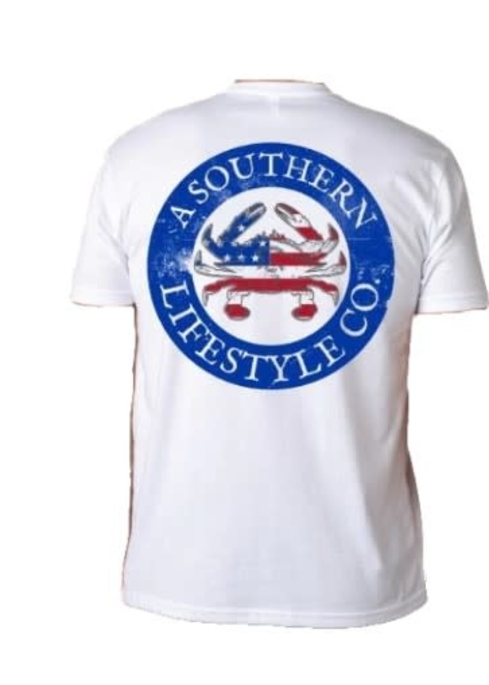 A Southern Lifestyle Co. Crab Red White blue Short Sleeve