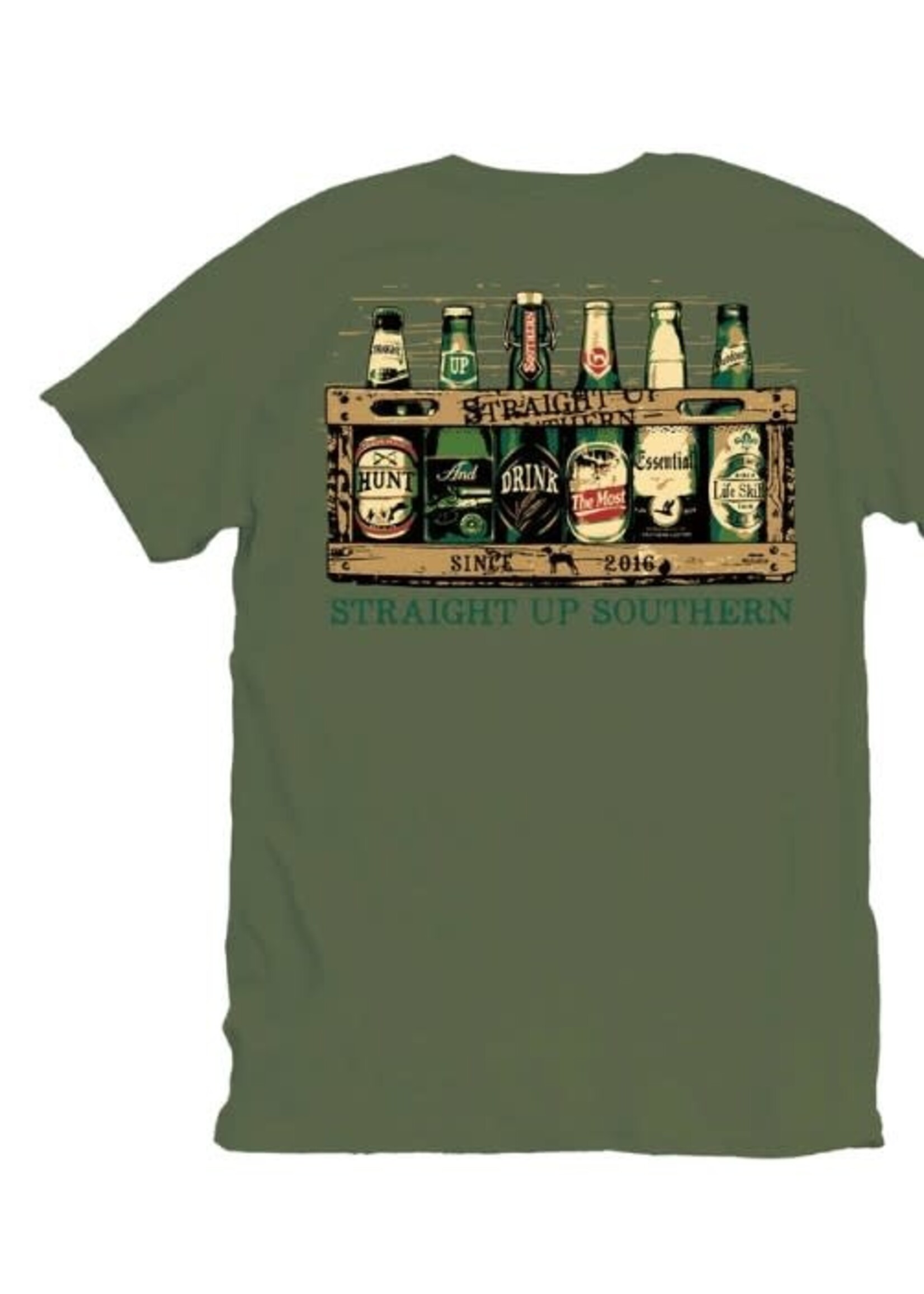 Straight Up Southern Beer Bottles Short Sleeve