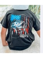 Southern Boy True Country Short Sleeve Bass Flag