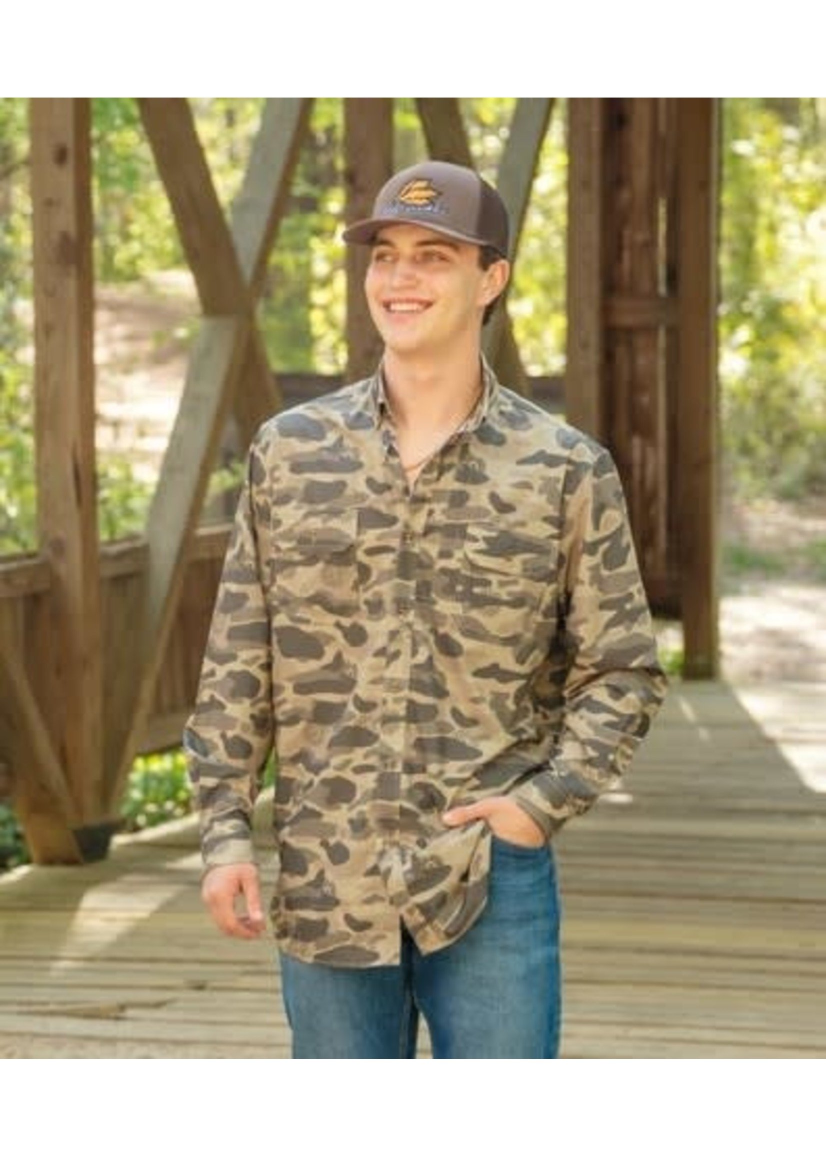 Old South Old School Camo Performance LS