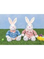 Hanna's Handiworks Plaid Thumpy Bunny Sitter