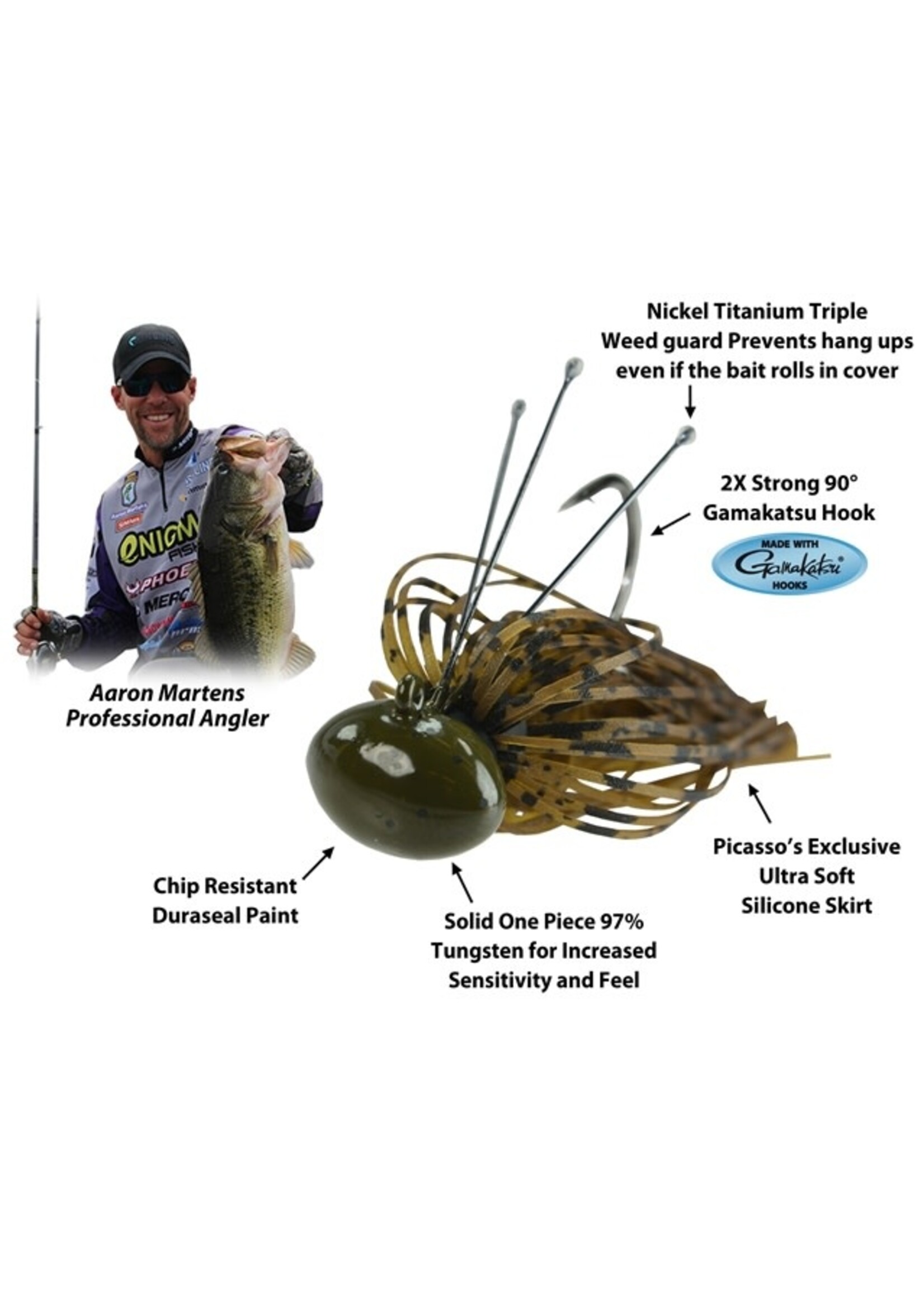 Picasso Lures Picasso Tungsten Football Jig 1pk