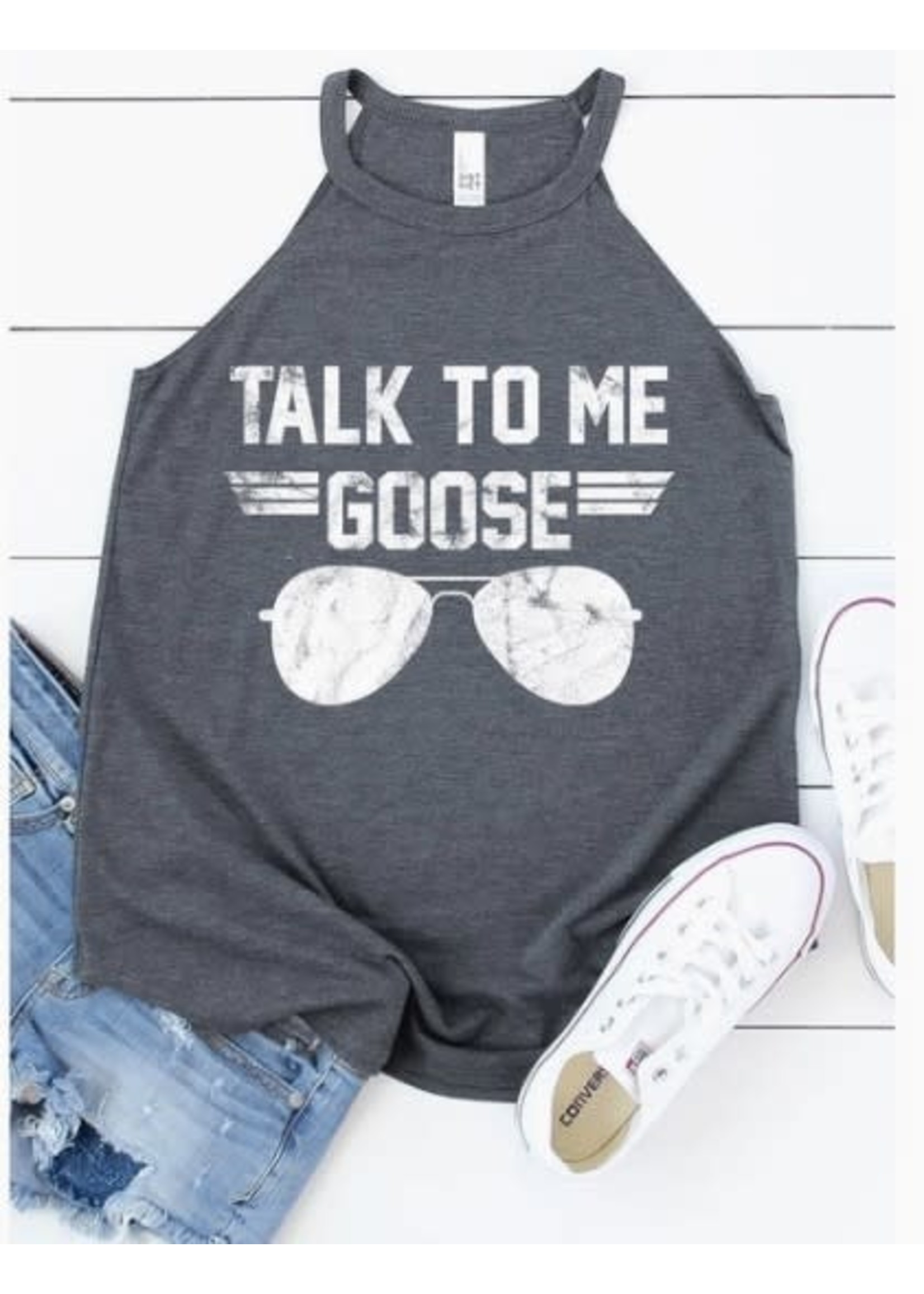 Kissed Apparel Talk to Me Goose Tank