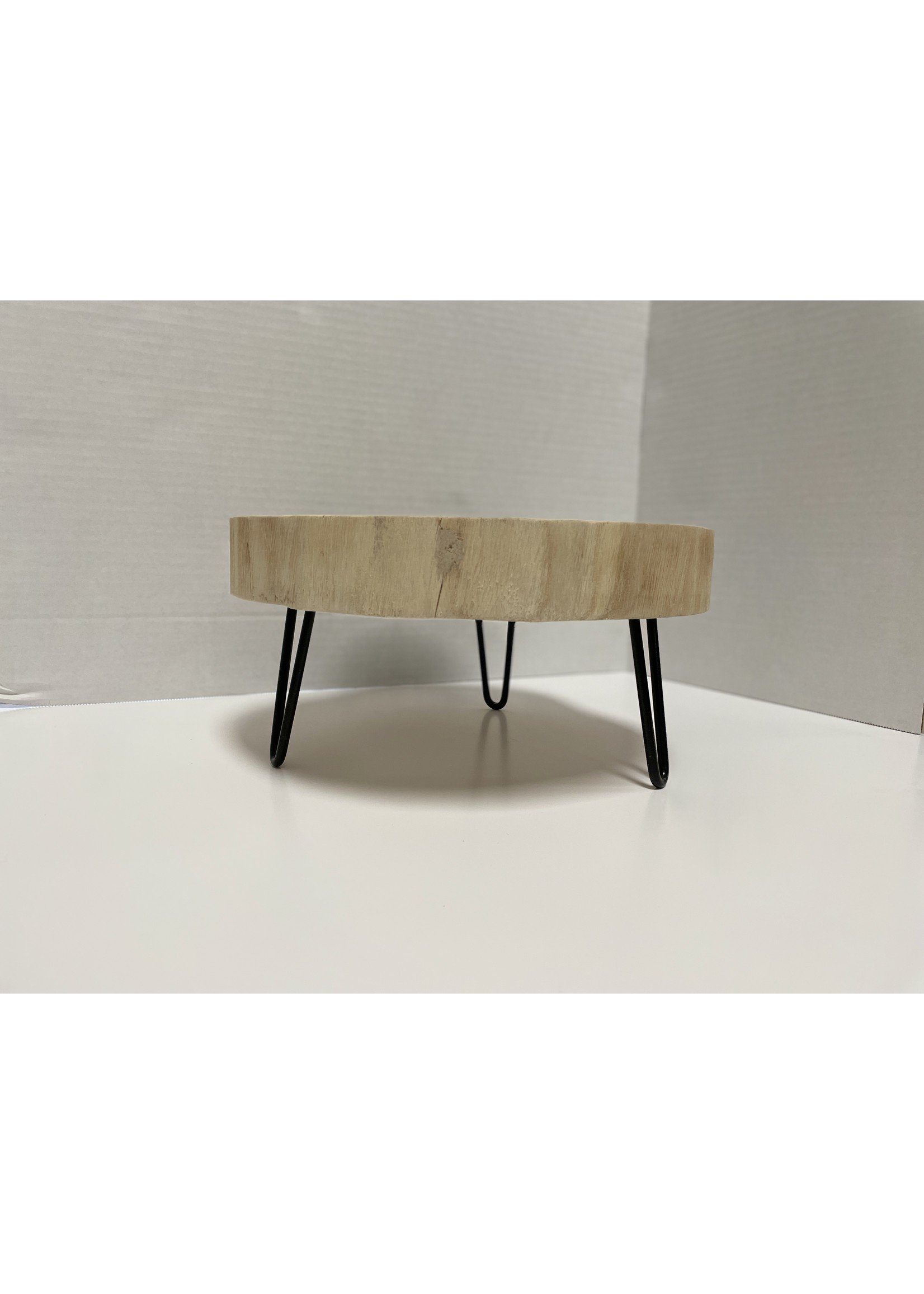 Wooden Stand w/Metal Stand