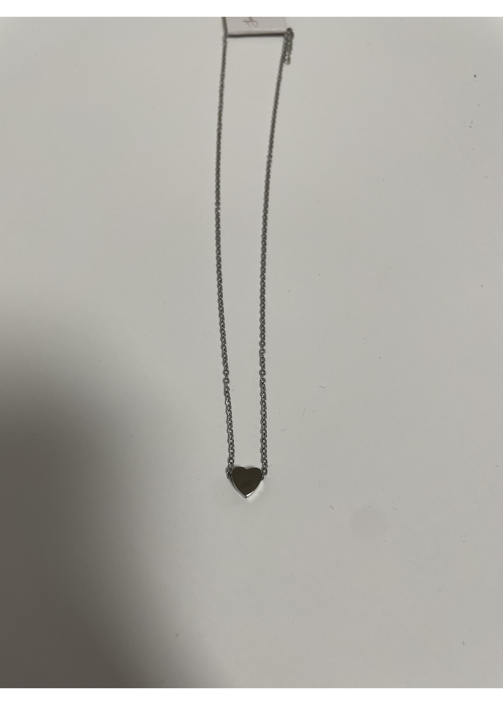 Simply Rollick Silver Heart Necklace
