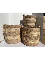 Woven Straw Baskets 3 Set