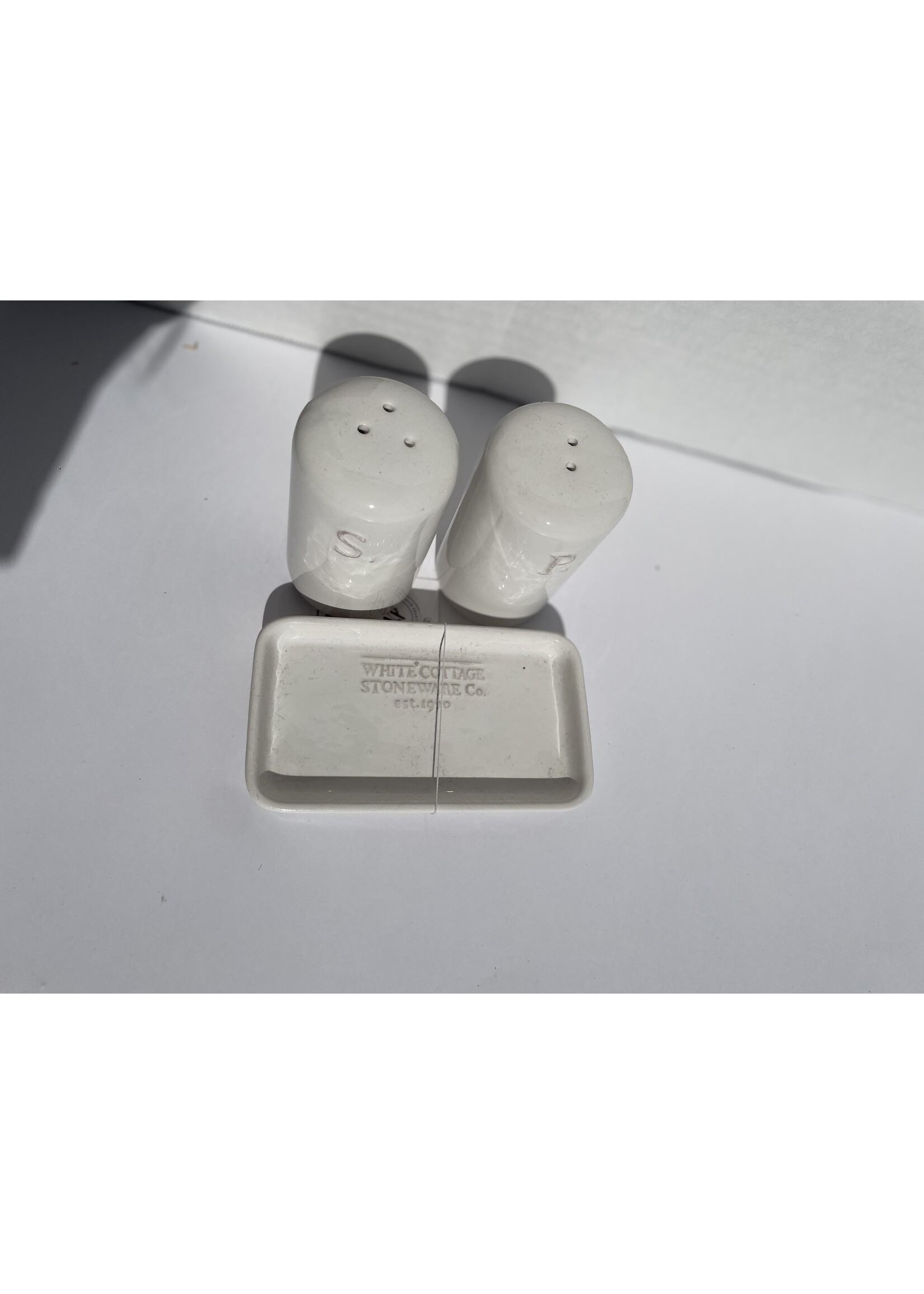 White Cottage Salt and Pepper Shaker