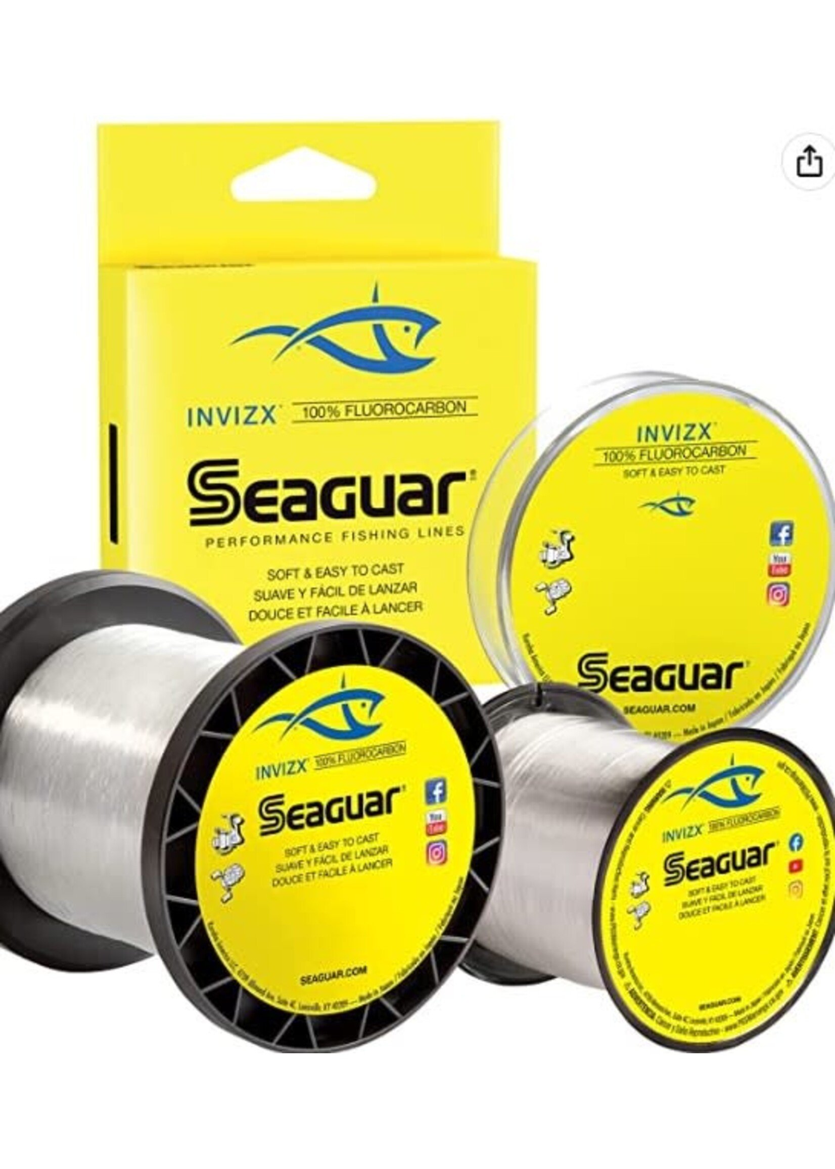Seaguar InvizX Fluorocarbon Fishing Line
