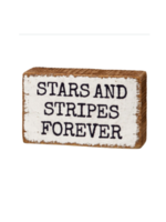 Block Sign - Stars And Stripes