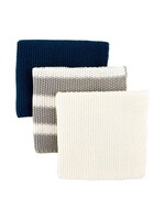 Navy Cotton Knit Dish Cloth Set