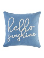 Blue Hello Sunshine Pillow