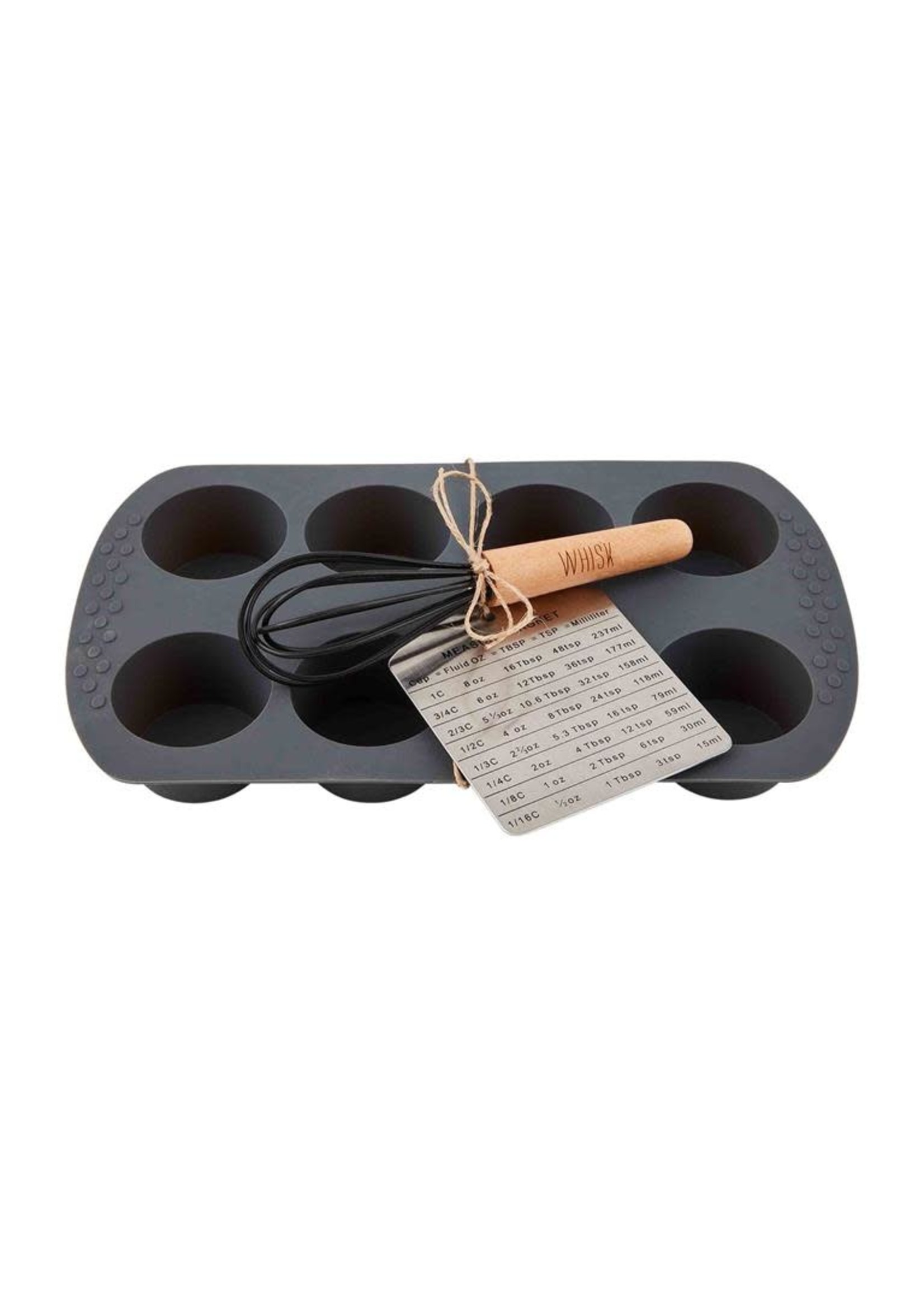 Silicone Muffin Pan Whisk Set