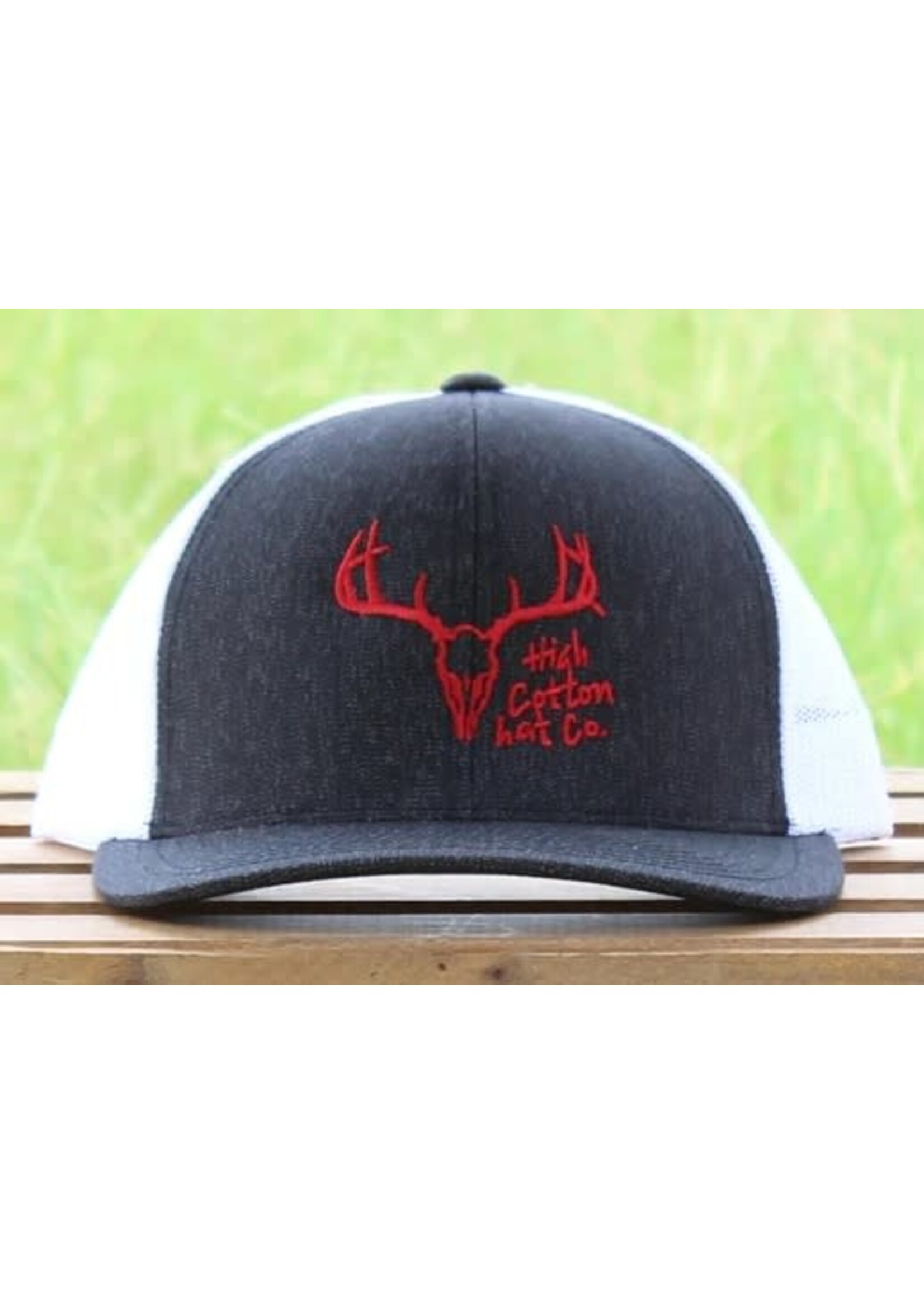 High Cotton Co. Deer Skull Center Black/Red/White