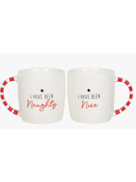 Something Differnet Wholesale Naughty and Nice Couples Christmas Mug Set