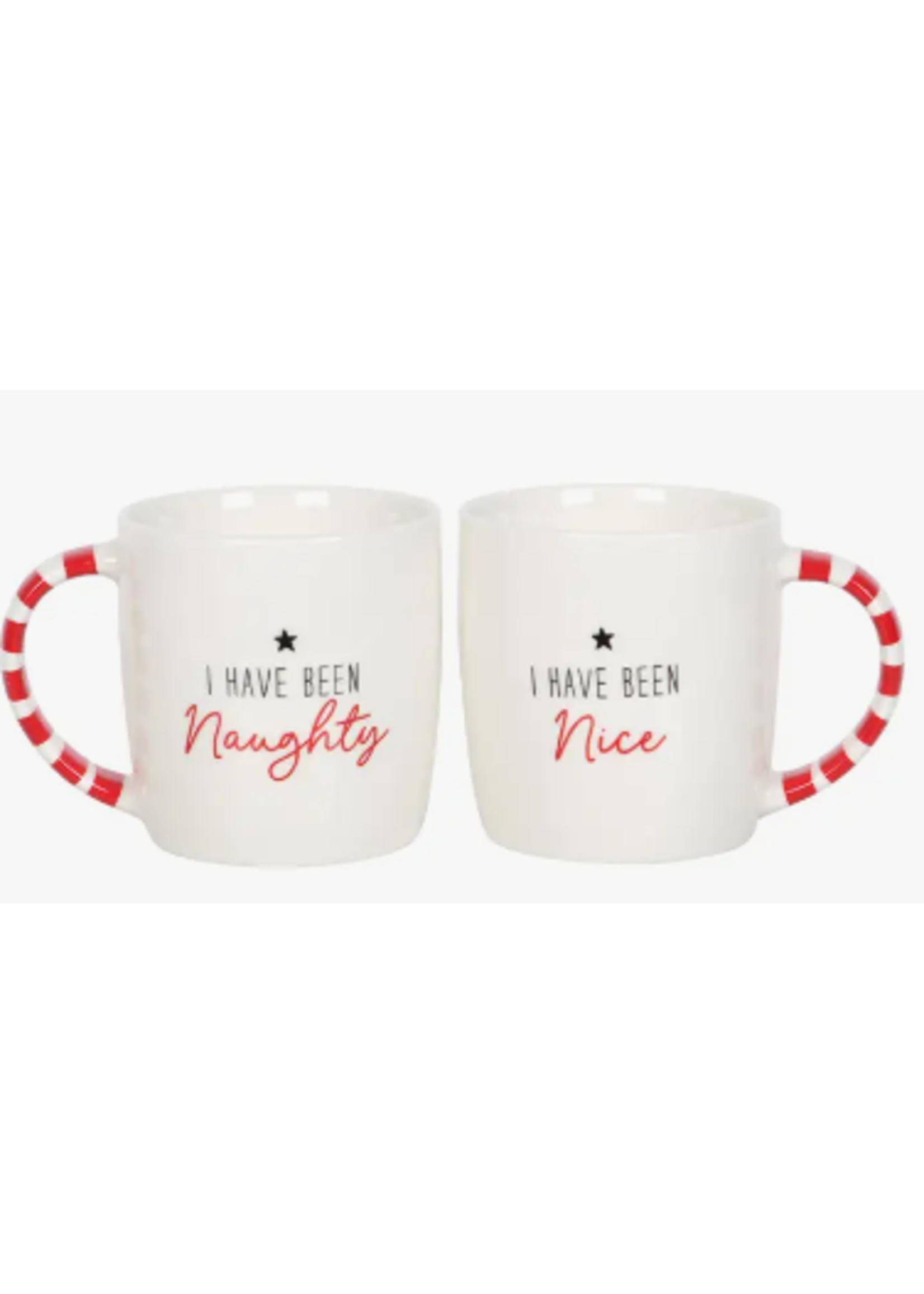 Something Differnet Wholesale Naughty and Nice Couples Christmas Mug Set