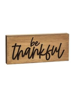CWI Gifts Be Thankful Engraved Block