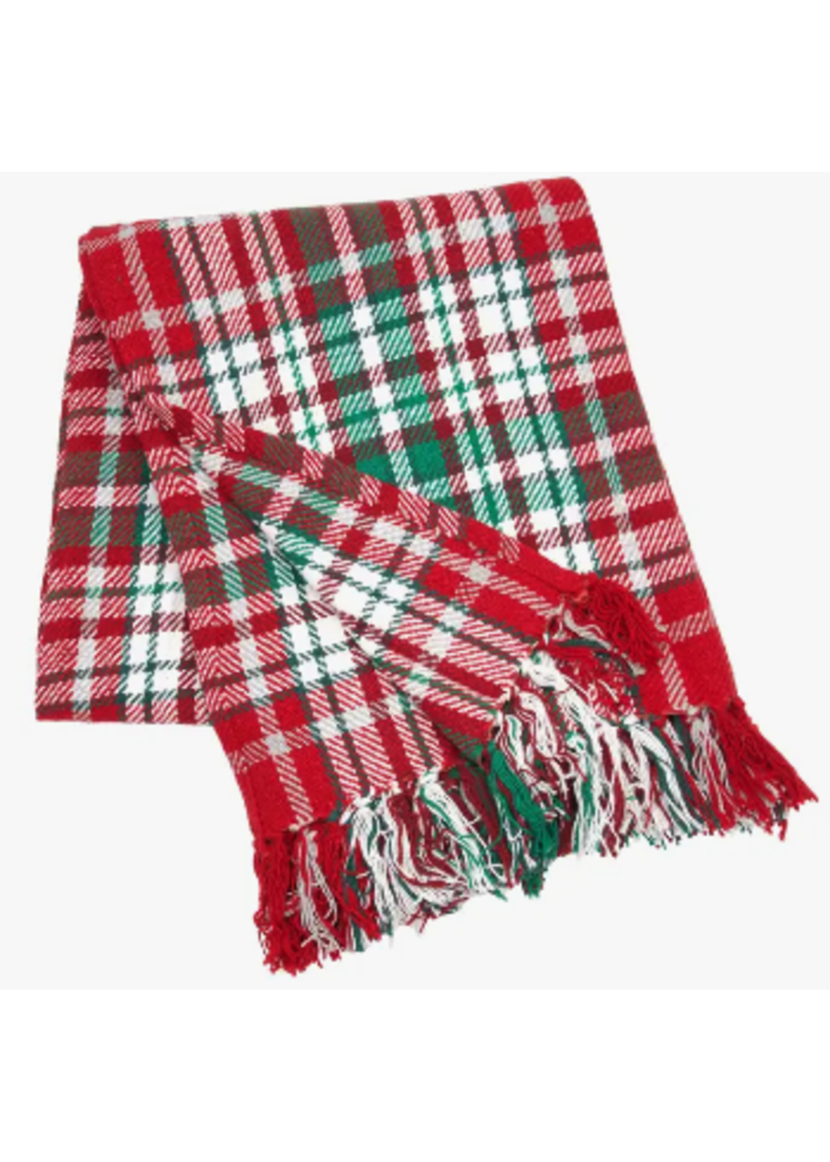 C&F Home Christmas Gabriel Red Plaid Throw Blanket