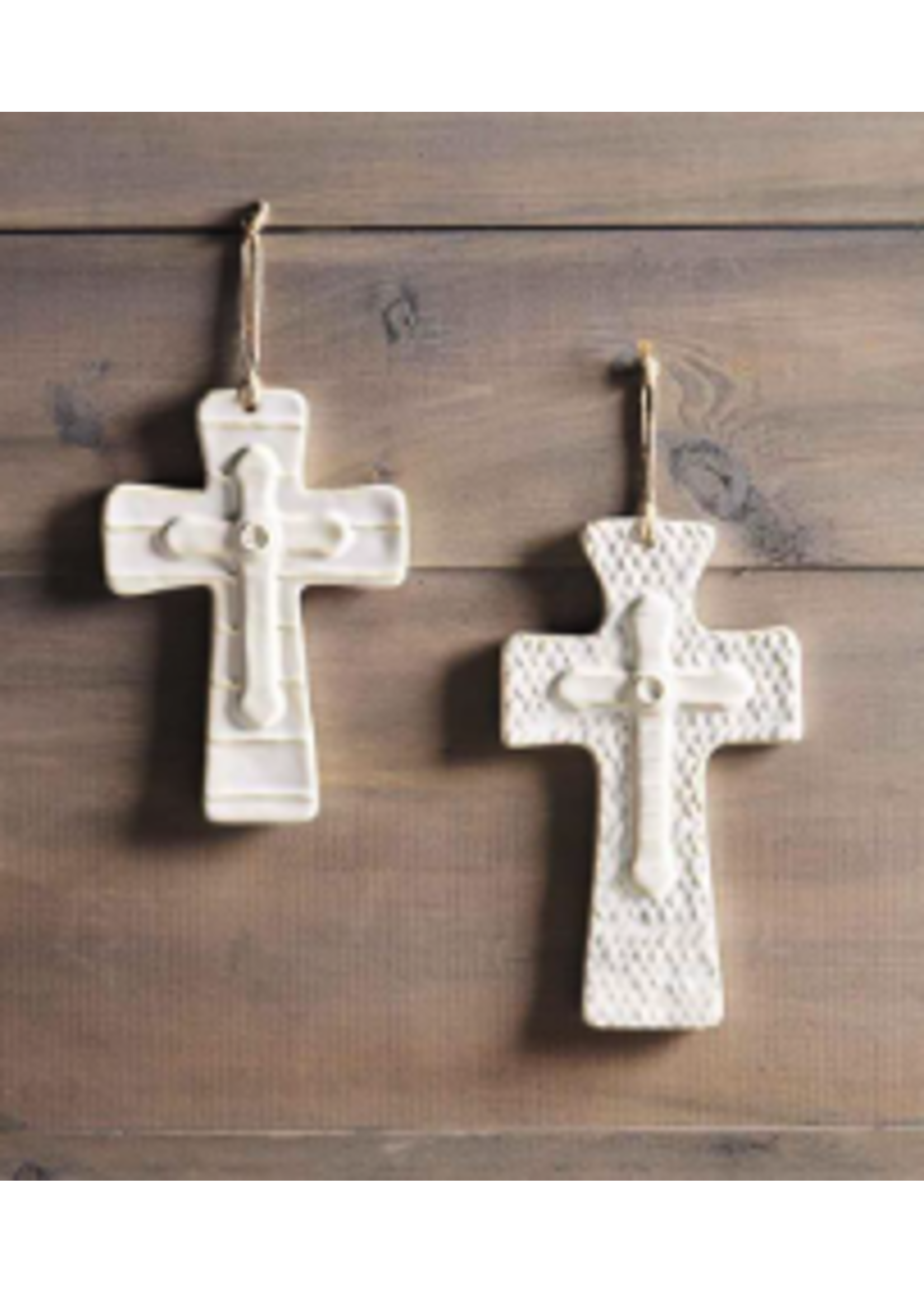 Small Layered Stoneware Cross